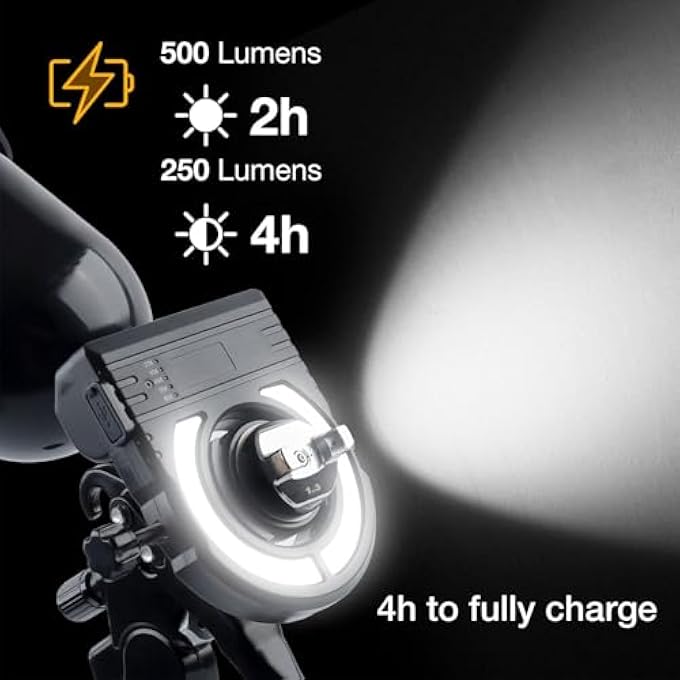 EUJGOOV LED PAINT LIGHT ADJUSTABLE 500LM ILLUMINATION FOR PAINTING JOB USB RECHARGEABLE - Image 4